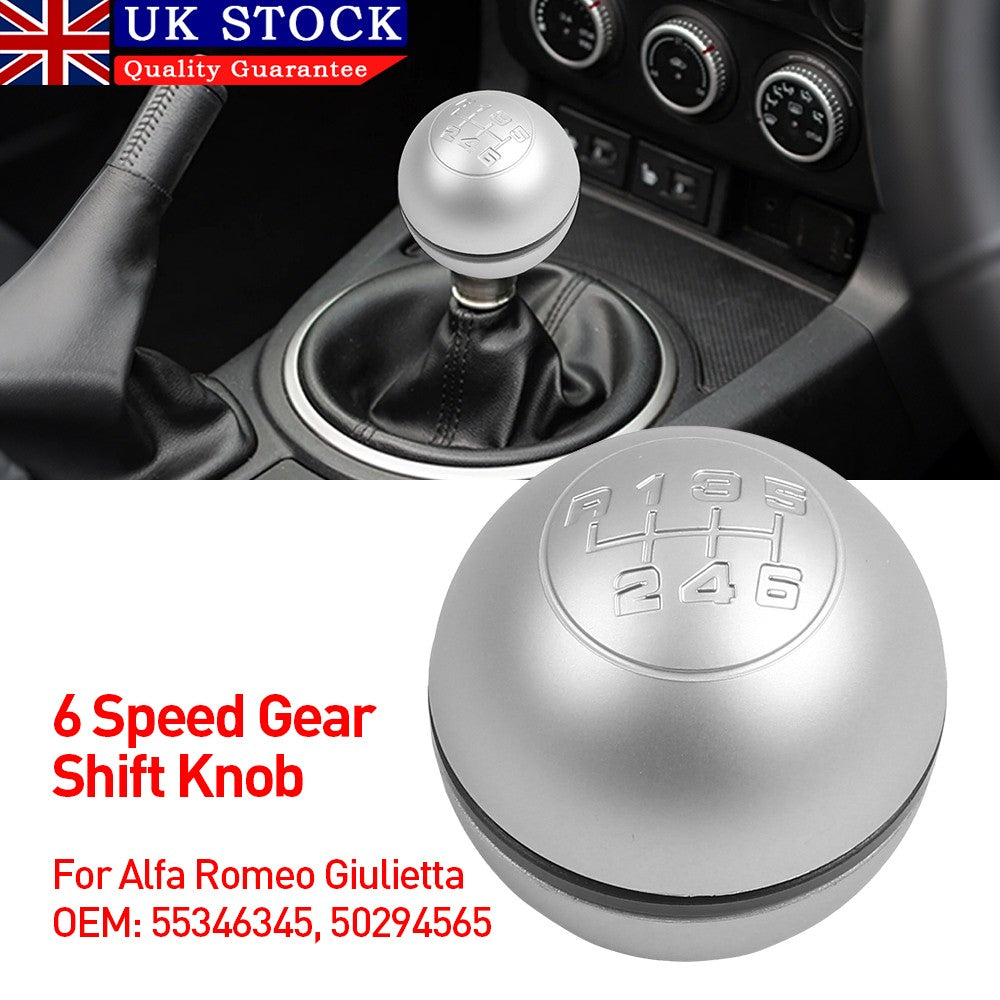 6 Speed Gear Stick Sh Ift Knob Lever 50294565 55346345 Pour un Lfa Romeo Giulietta