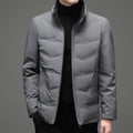 Hommes Casual Couleur Stand-collar Blanc Duck Down veste chaude vers le bas