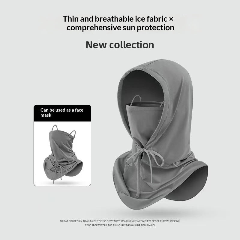 Masque visage écran solaire avec Hood Protection UV pleine face