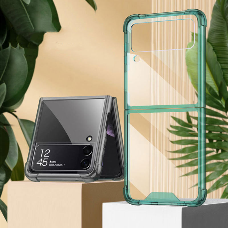 Étui de téléphone mobile à quatre cornes transparent ultra-mince