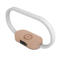 Lampe de contrôle tactile de table de chevet avec horloge sans fil charge lampe de bureau LED