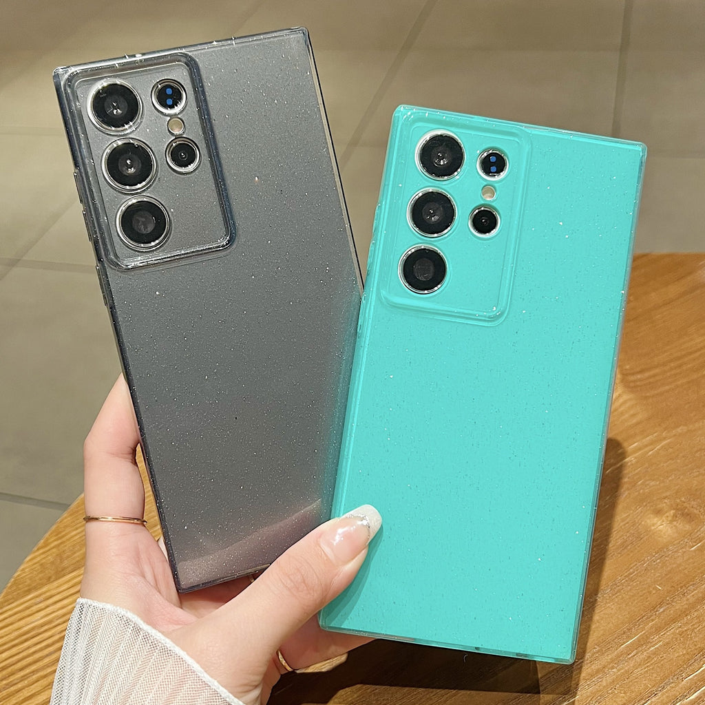 Étui de téléphone Jelly Soft Shell, tout compris, pour glitter fin trou
