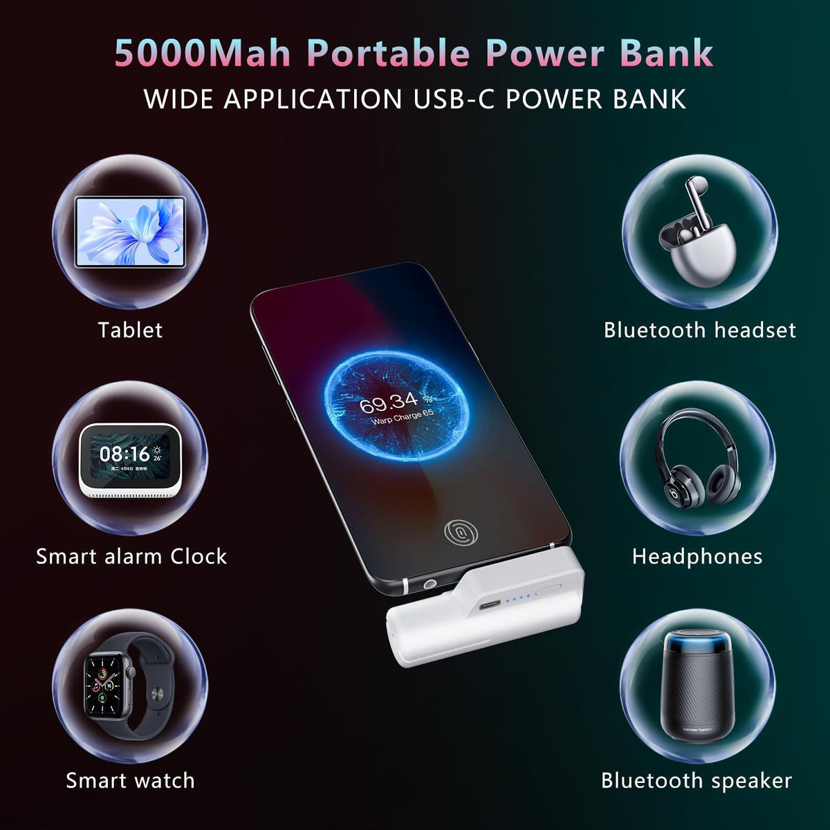 Wearable Headband Power Bank Game Extension Endurance Portable VR Accessories