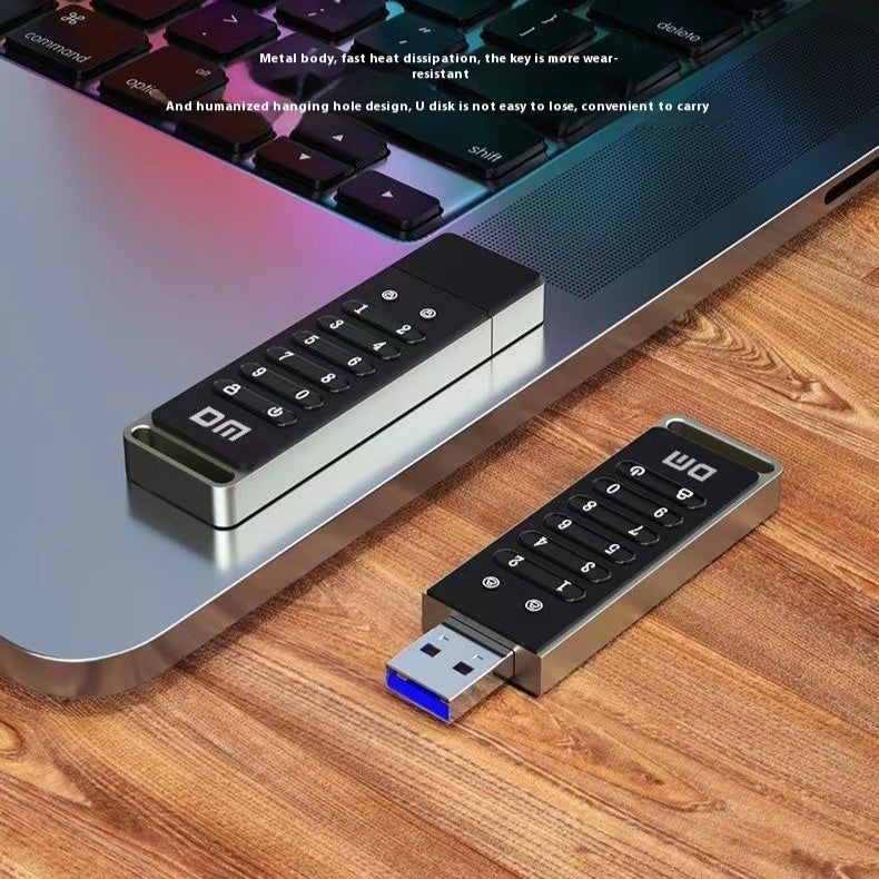 Intelligent numérique bouton chiffrement haute vitesse USB30 fichier Protection de la confidentialité Sec