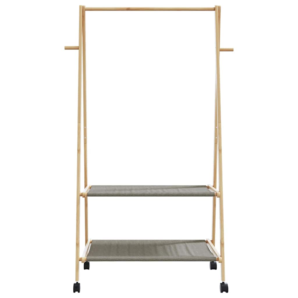 Sac de vêtements avec étagères et roues 96x45.5x155,5 cm