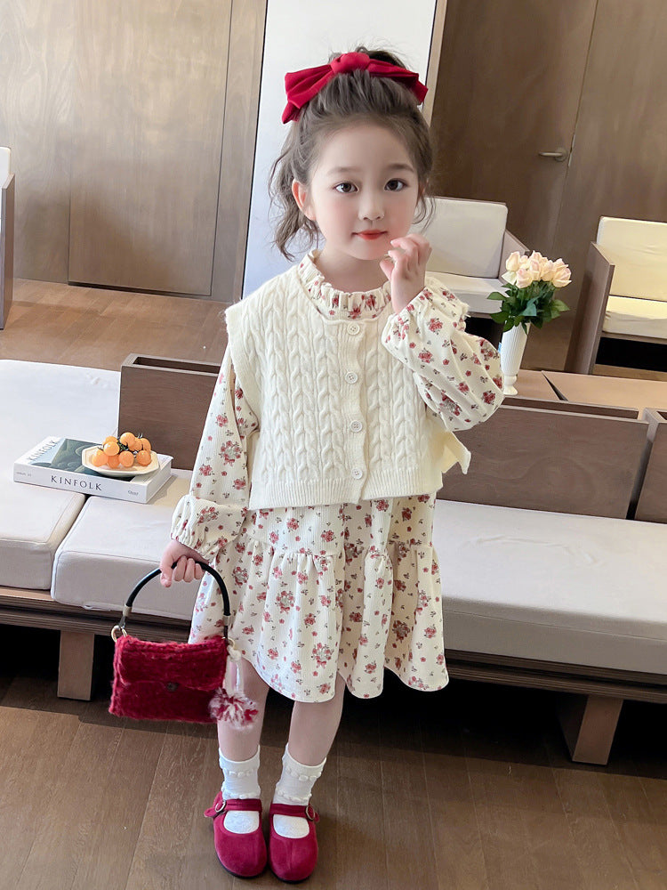 Robe et Veste en deux pièces pour filles