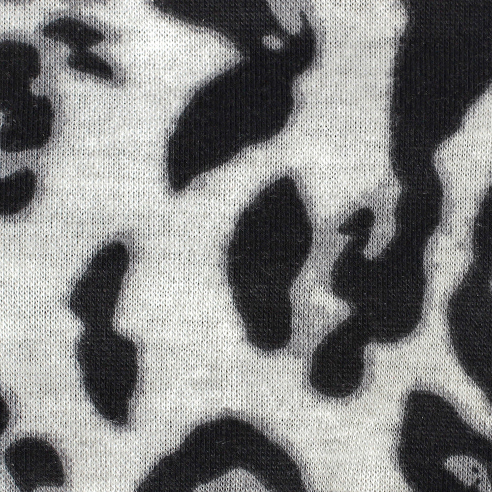 Leopard imprimé bande de tête de traction croisée avec large brim