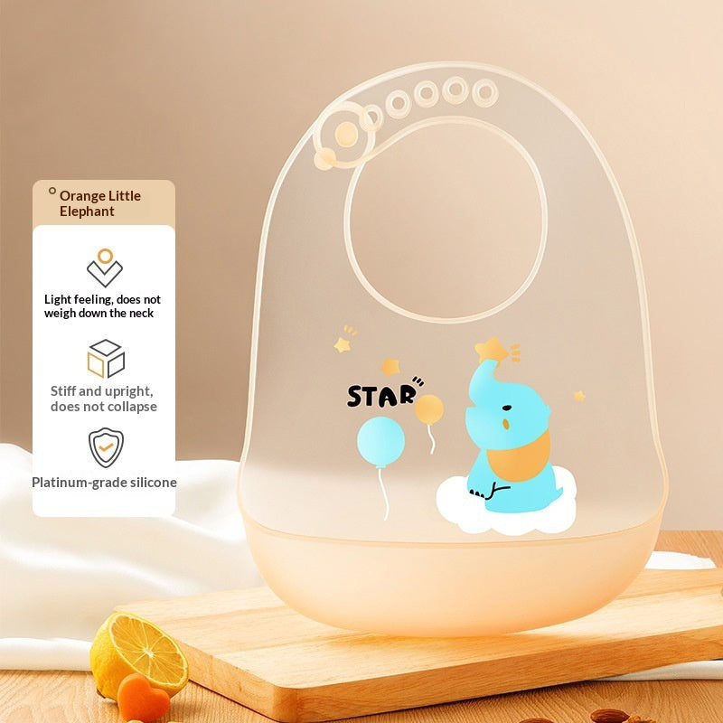 Bib d'alimentation pour bébé en silicone imperméable