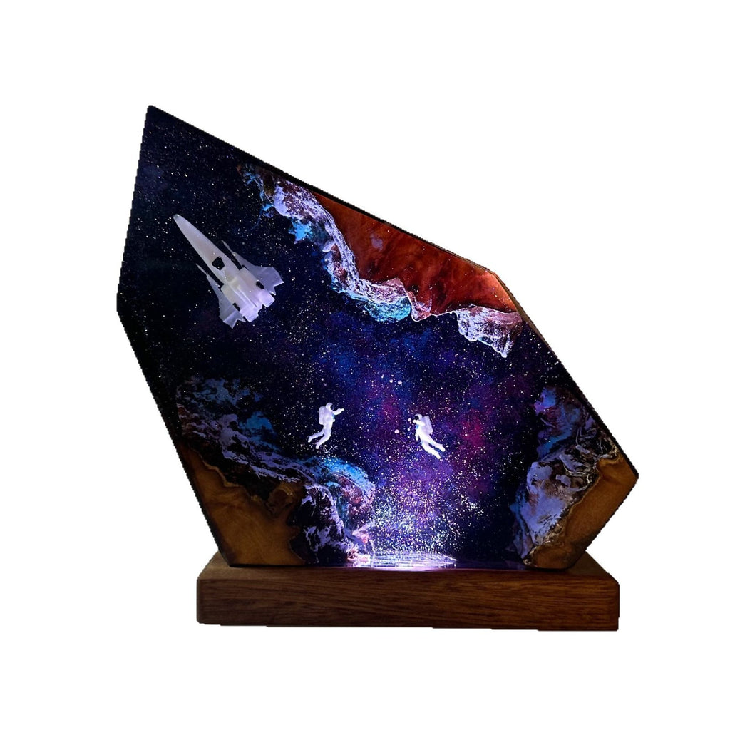 Astronaute Interstellaire Résine Lampe Universe Galaxy