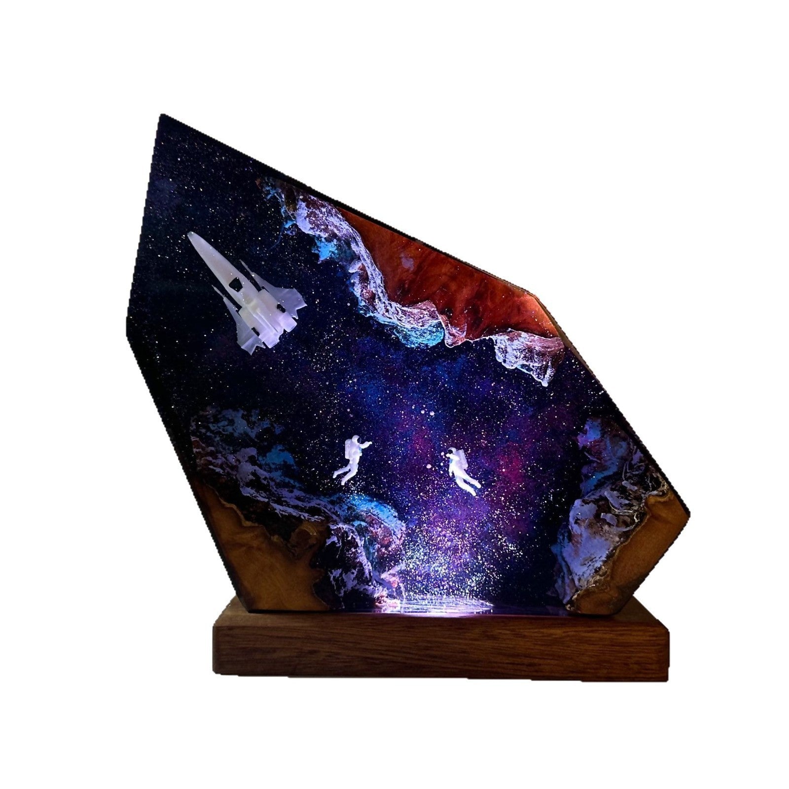 Astronaute Interstellaire Résine Lampe Universe Galaxy