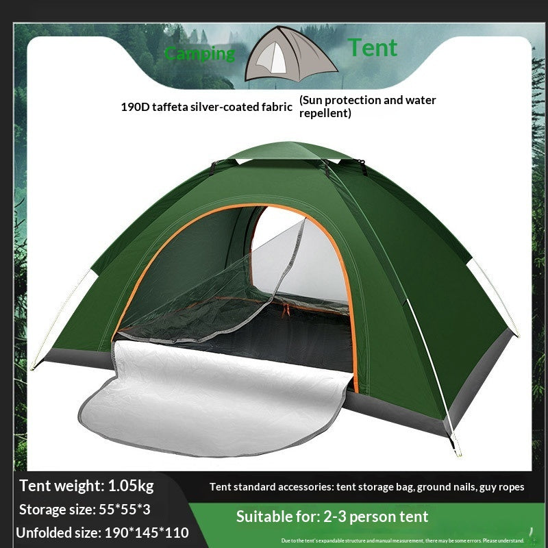 Tente de camping entièrement automatique qui ne nécessite aucune configuration et s'ouvre instantanément