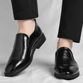 Chaussures en cuir vintage pour hommes plus taille