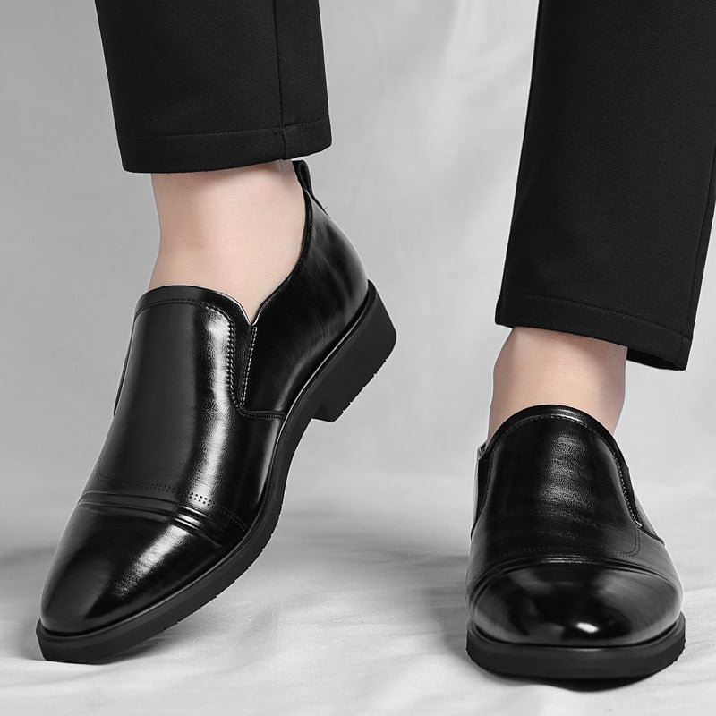 Chaussures en cuir vintage pour hommes plus taille