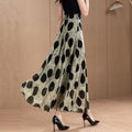 Chic Polka-dot Plus-taille Slimming Figure-flattering