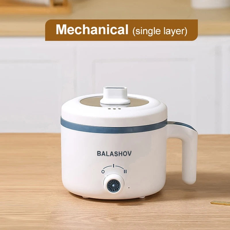 600W Électrique Mini Cuisinière de riz 1.7L Portable Non Stick vapeur mécanique