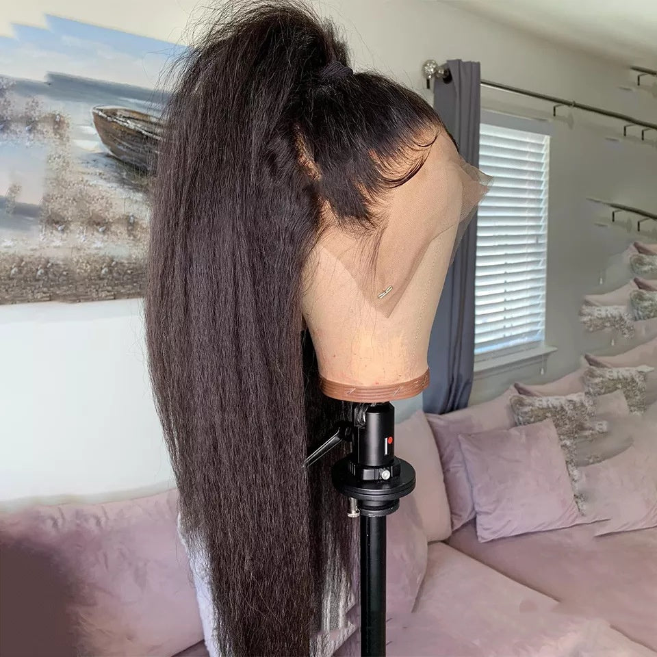 KS Cheveux humains Ancien chapeau de tête de dentelle
