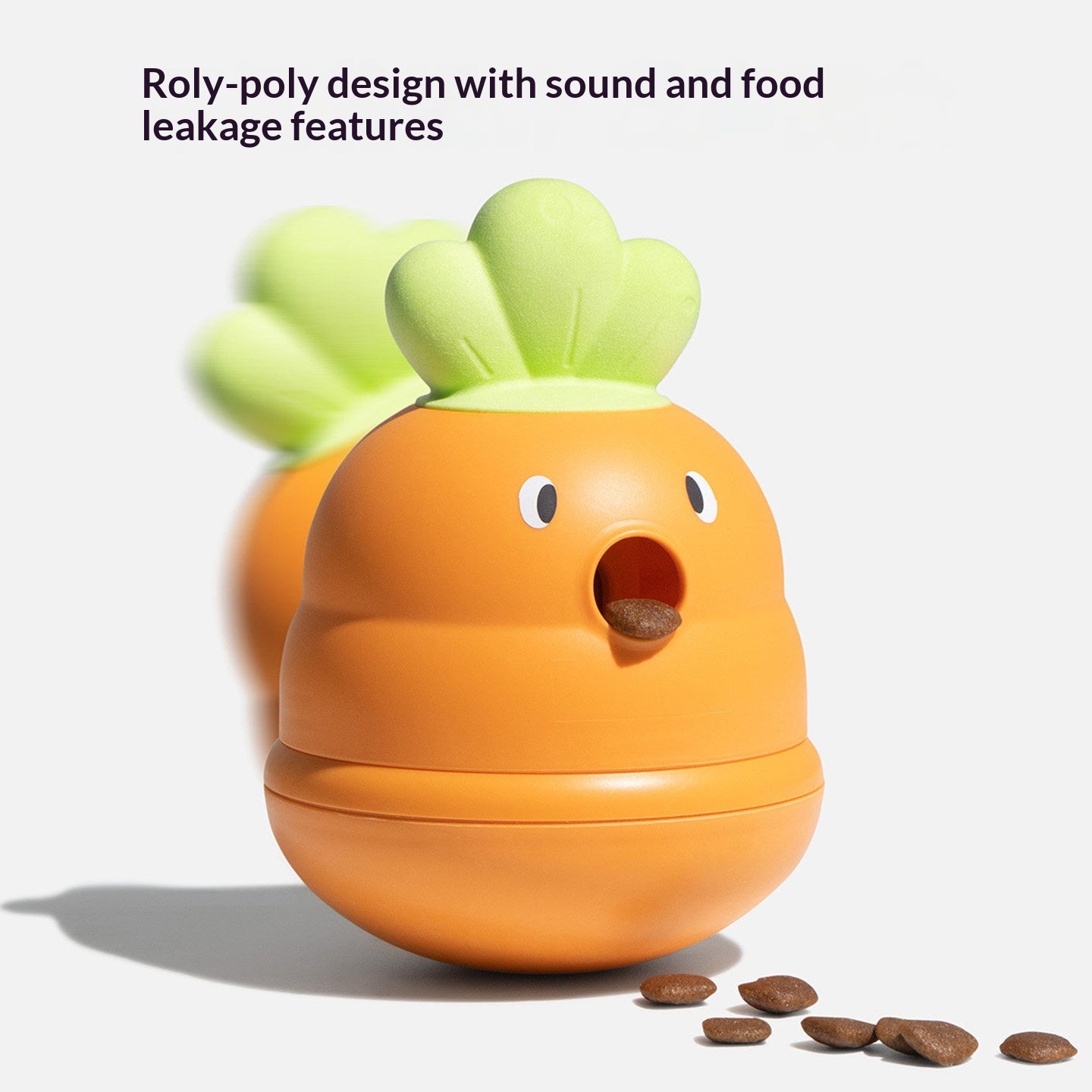 Tumbler Sound-playing Educational Fluffy Freeze-Dried Food Toy