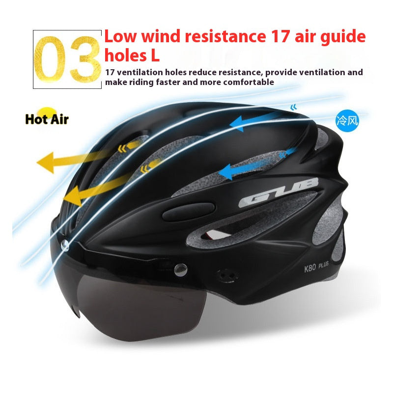 Casque d'équitation intégré VTT Gants magnétiques
