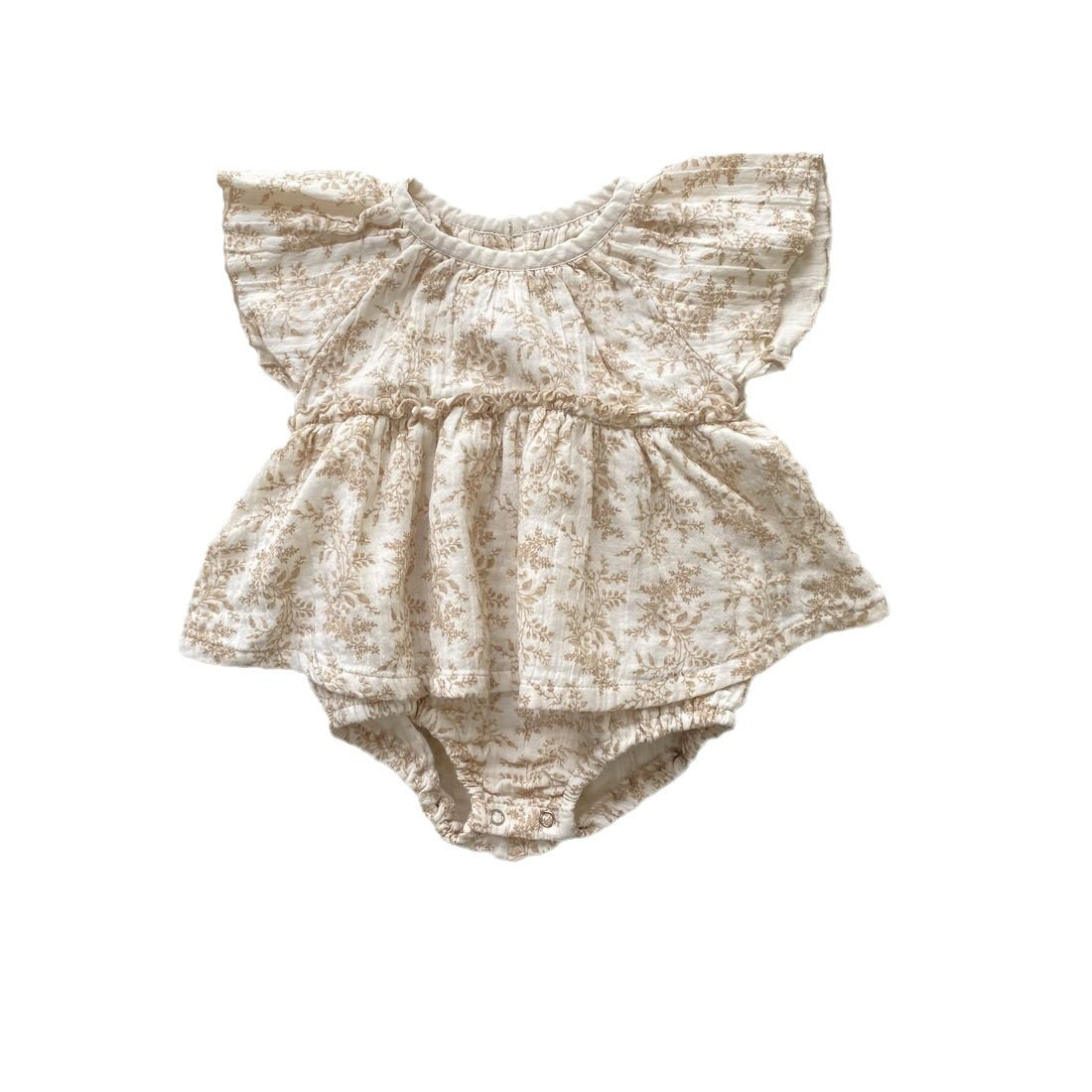 Rompers de bébé imprimé Onesie Baby Crepe