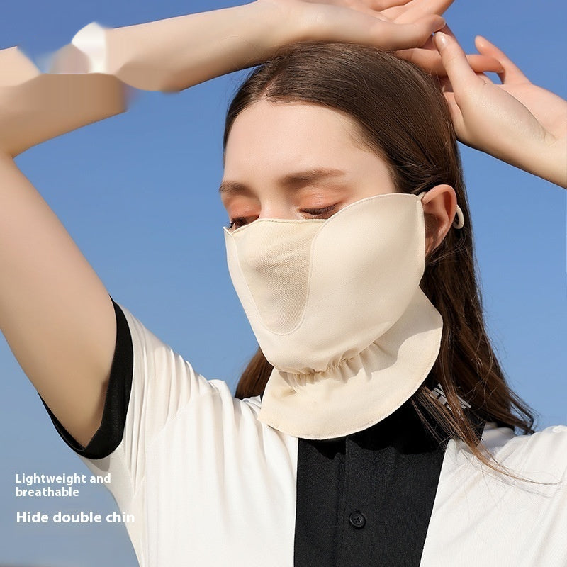 Masque d'écran solaire anti-UV pour la conduite en plein air pour femmes