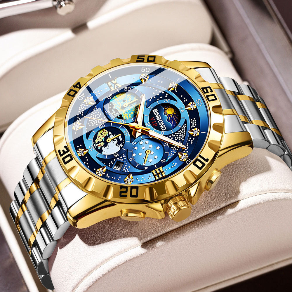 Montres Quartz Business Watch Imperméable Petites Trois broches