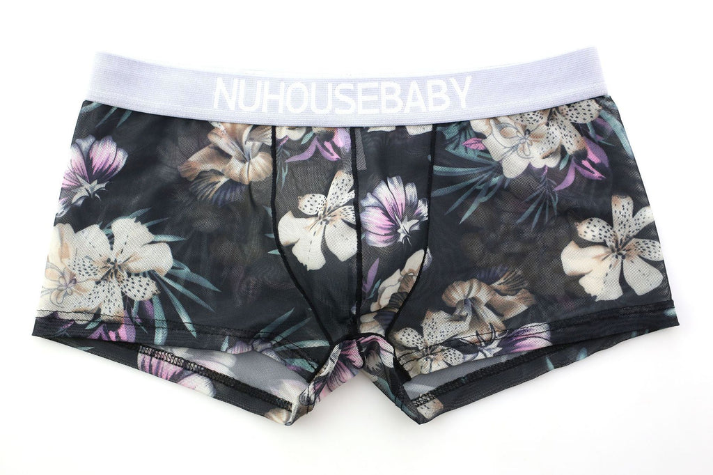 Sous-vêtements Hommes Sexy Boxer Personnalité Mesh Imprimé Short