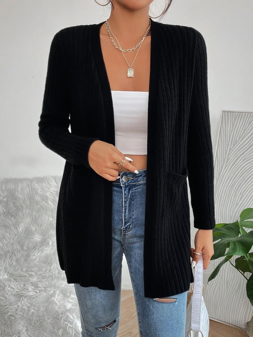 Cardigan à maille longue pour femmes