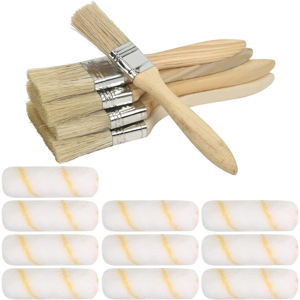 Set de peinture en 16 pièces avec 5 pinceaux (1/5.5/2.5/2.5/3)