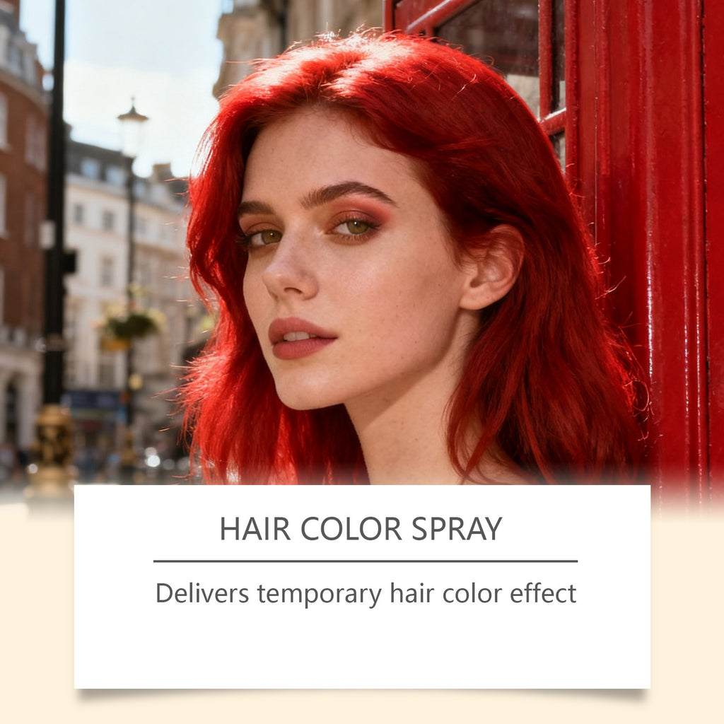 Rouge brillant spray capillaire temporaire pour le style quotidien et soin facile à appliquer longue durée Co