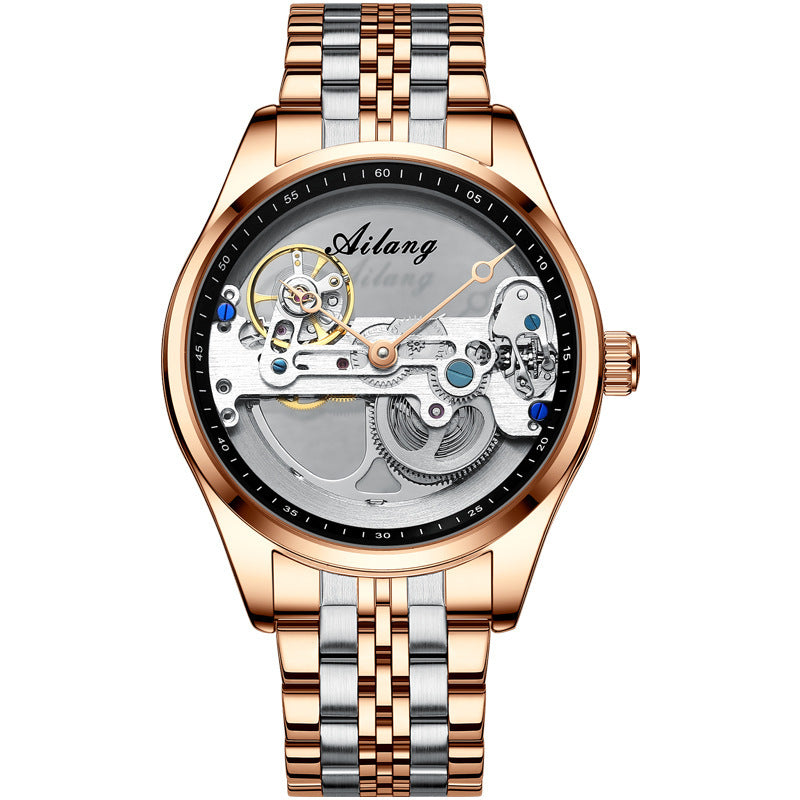 Cheveux de génération automatique de montres mécaniques Hollow