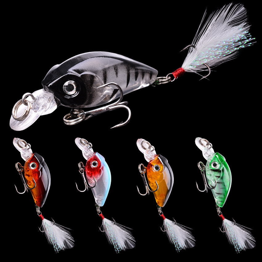 45cm Lure Rock petit gros homme avec plumes