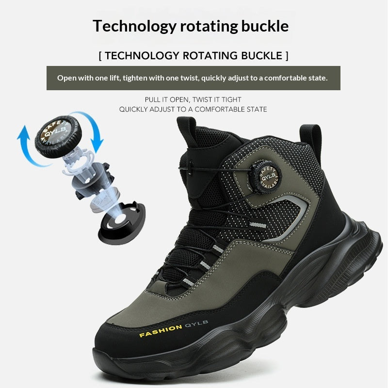 Confortable Chaussures de sécurité durables avec une boucle rotative à libération rapide