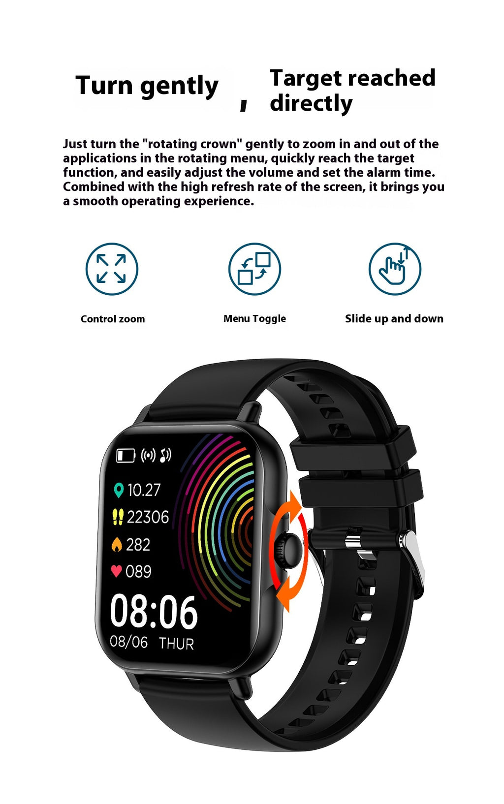 Rappel de message de montre intelligente compatible Bluetooth