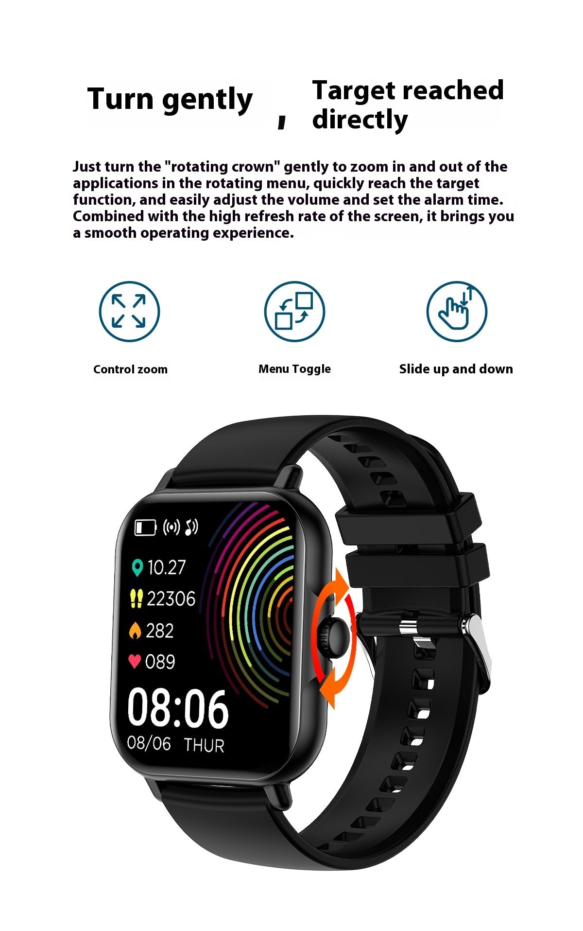 Rappel de message de montre intelligente compatible Bluetooth