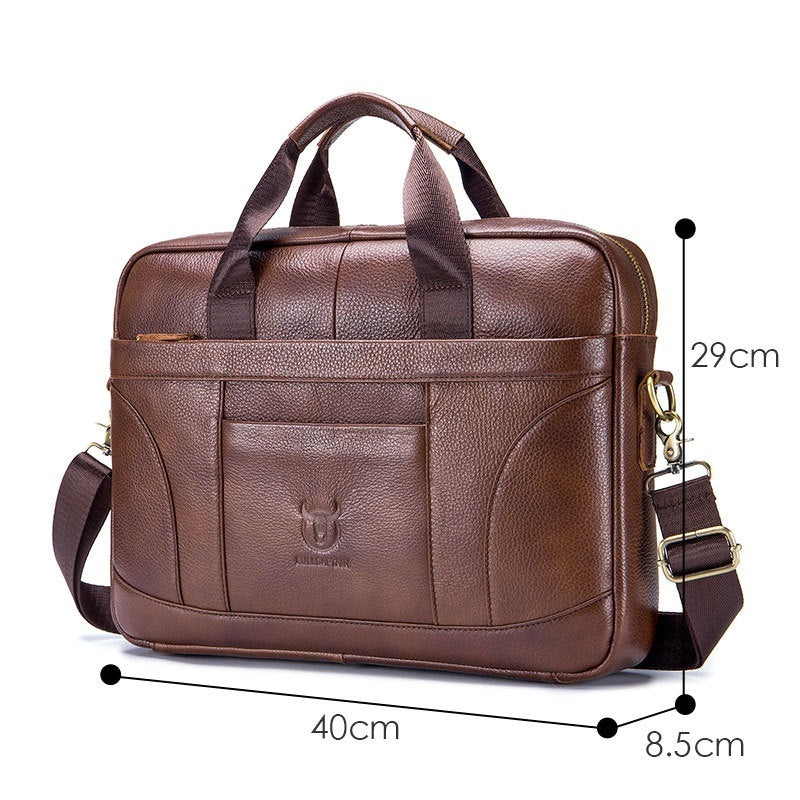 Sac à main pour hommes en cuir à grains entiers