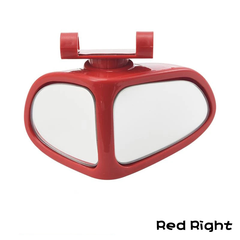 Voiture Renverser petit miroir rond avant et arrière roue grand-angle miroir à double bord Auxile