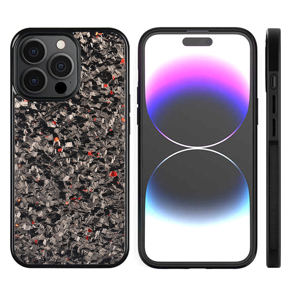 Coque de téléphone en fibre de carbone forgée résistant à la chute