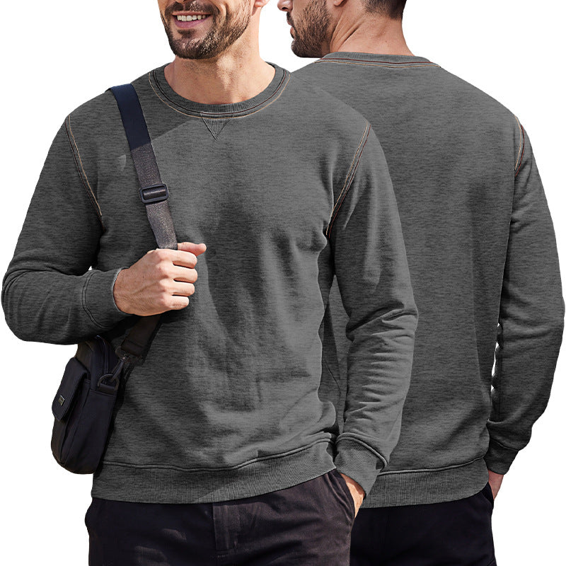Haut de la couche de base brossé de tissu d'automne pour hommes