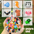 50 Pcs Mini résine animaux minuscules Résine animaux Figurines Bulk Miniature peu à cacher