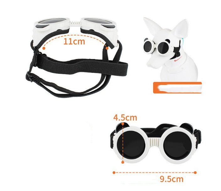 Lunettes de soleil Dog Sunshade Gants Cat Headdress Protection pour animaux de compagnie