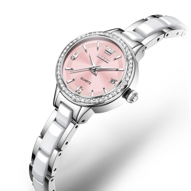 Montre femme d'Ouliishi avec un bracelet en céramique
