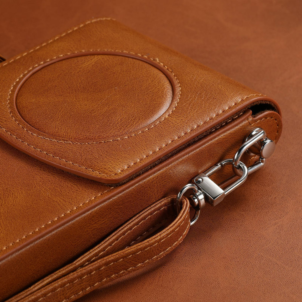 Vision Pro Protection de l'alimentation Sac de rangement en cuir portable Satchel