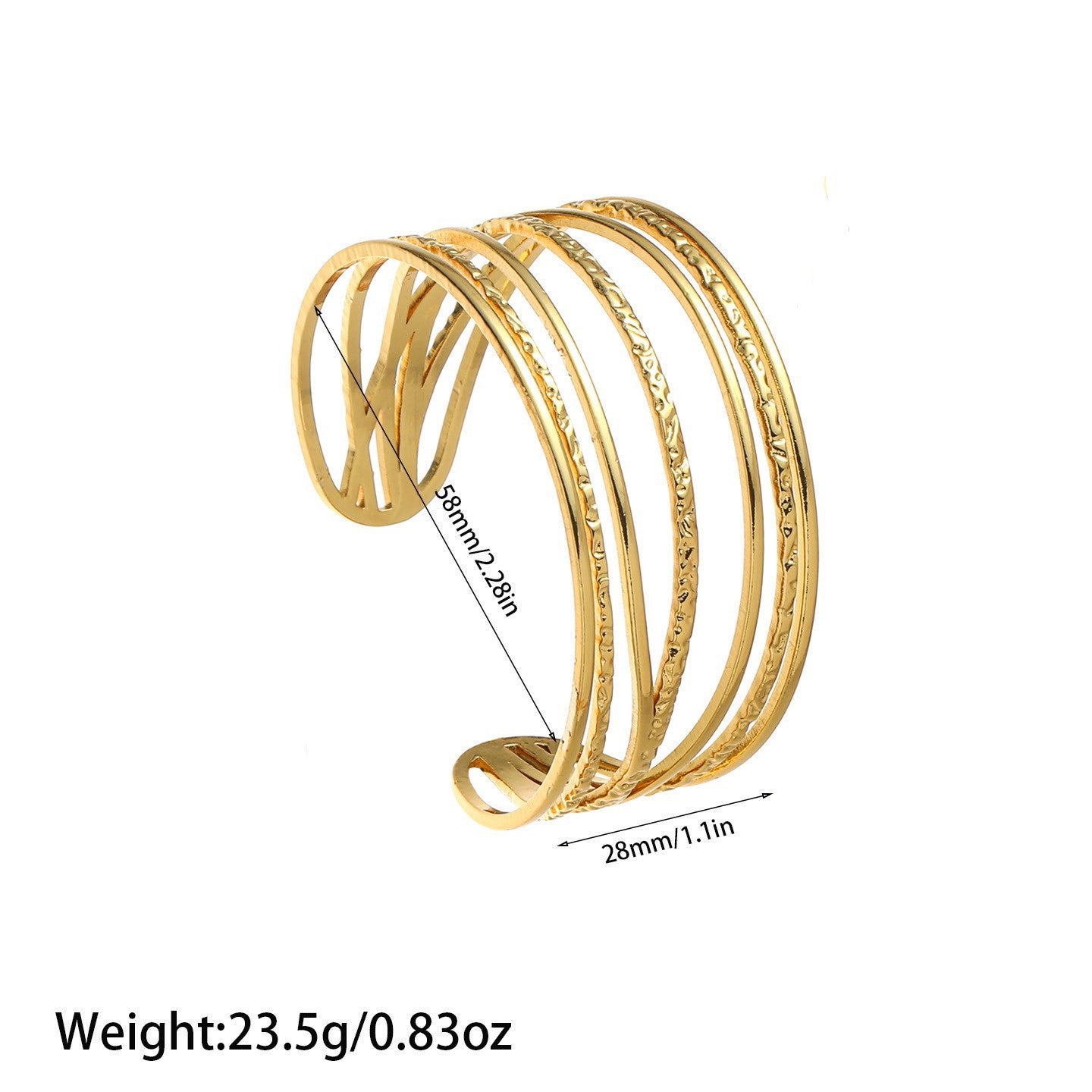 European And American Geometric Minimalist Cool Style Titanium Bracelet en acier avec coeur A