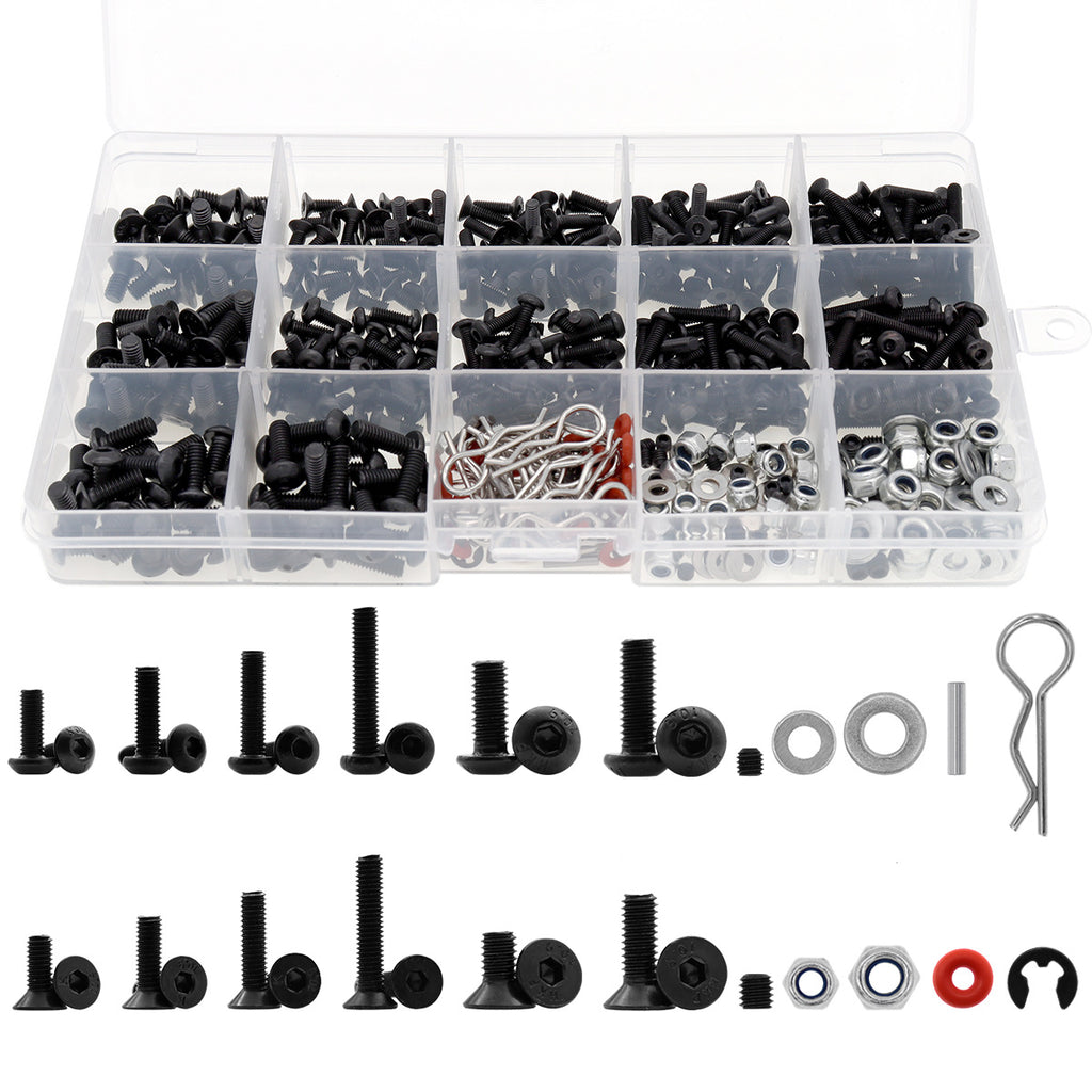 M3M4 Boîte à vis en métal R Pin Shell