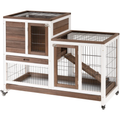 Lapin en bois Hutch Élevé Bunny Cage
