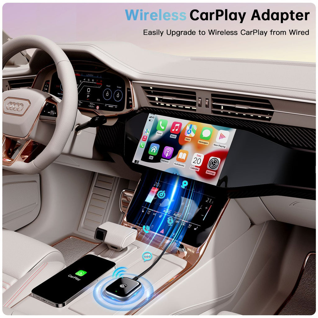 Wired-to-Wireless CarPlay Compatible In-Car Navigation Smart Box Module