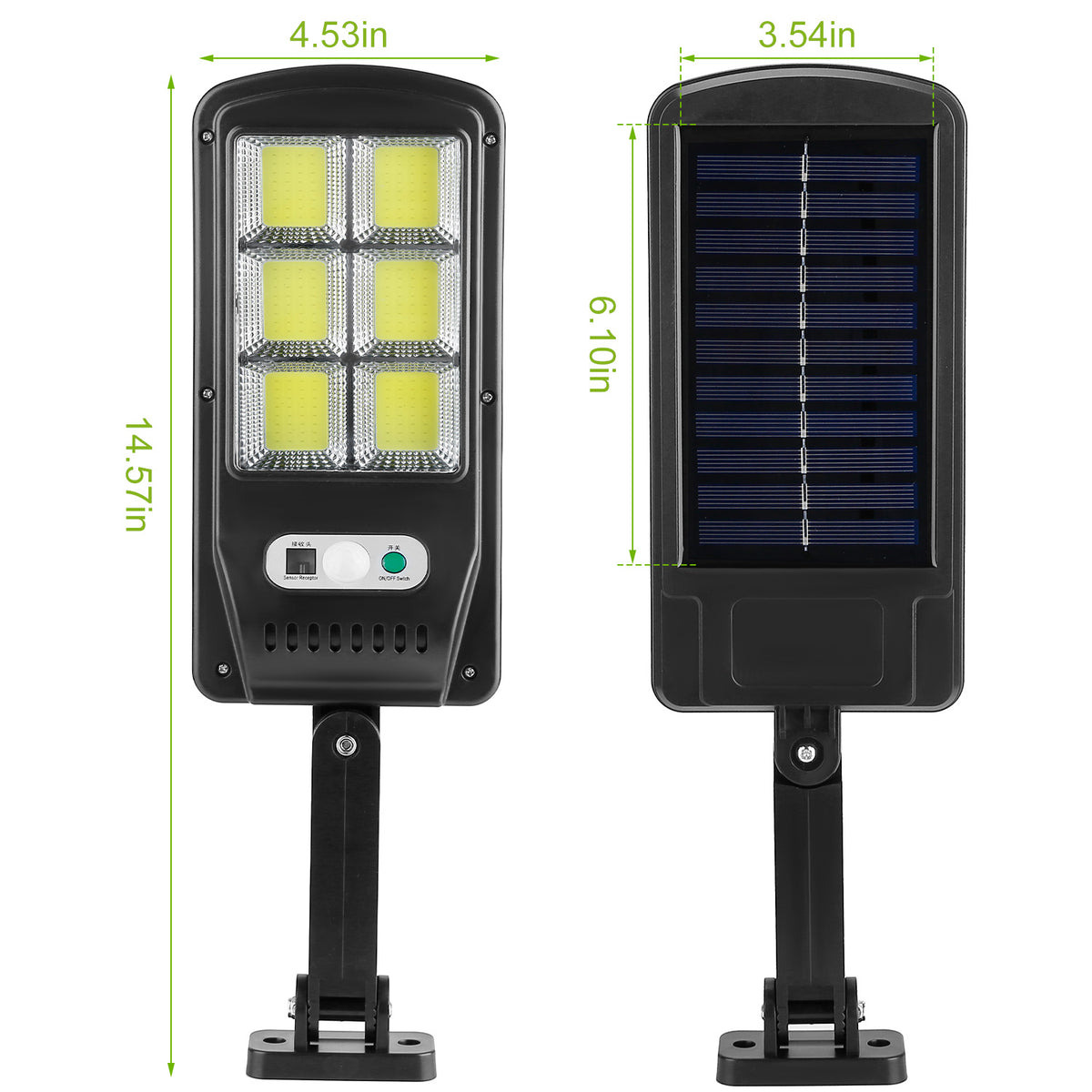 1Pc 450W 300W 200W Solar-Powered Motion Sensor Outdoor Lights IP65 Waterproof 3 Modes