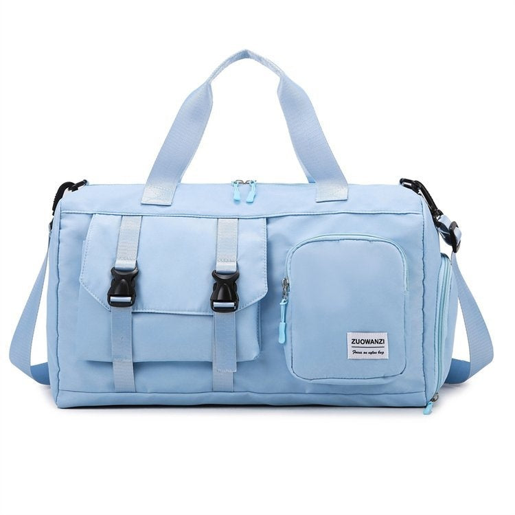 Sac de fitness de yoga perlescent coloré avec séparation sèche-humide
