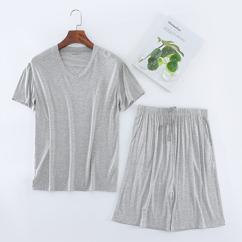 Ensemble de T-shirt Modal homme Short manches courtes