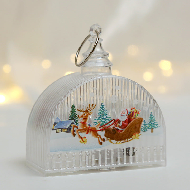Décorations de Noël lumières LED lumières cristal lumières fenêtre ornements Arbre de Noël pendentifs C